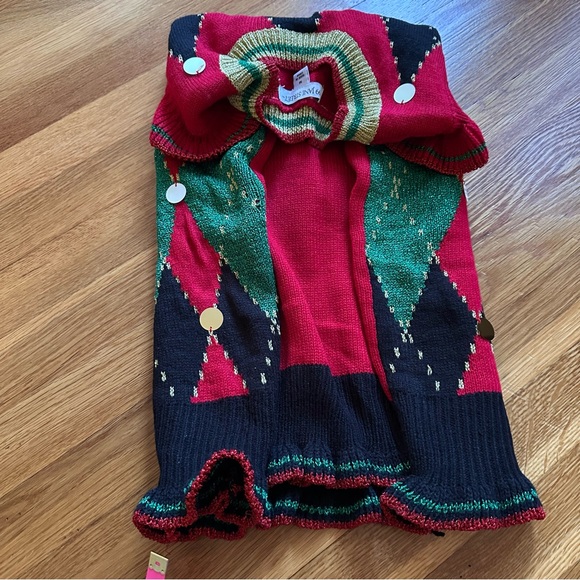 99 Jane Street Women Medium OH SNAP Gingerbread Man Ugly Christmas Sweater Vest - Picture 12 of 12